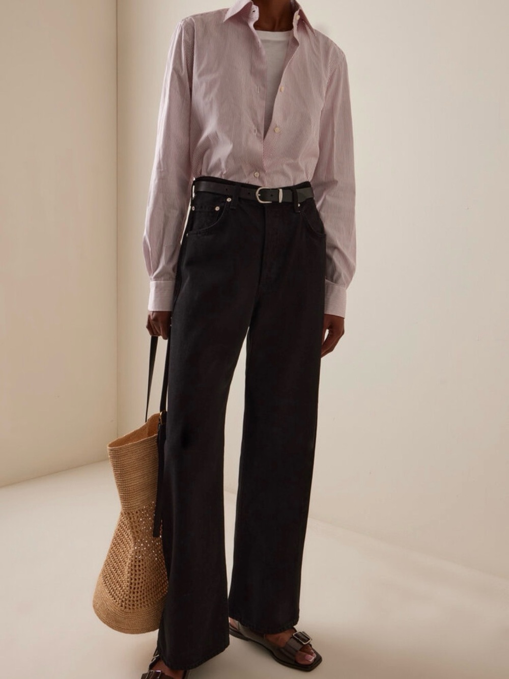 Citizens of Humanity Ayla Baggy in Rigid Black